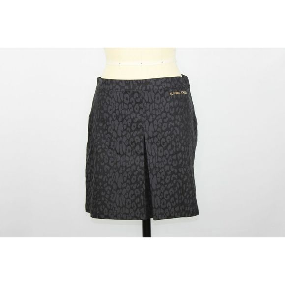 BLUGIRL FOLIES Black Mini Skirt 8 Leopard NWT $285 - Picture 2 of 5